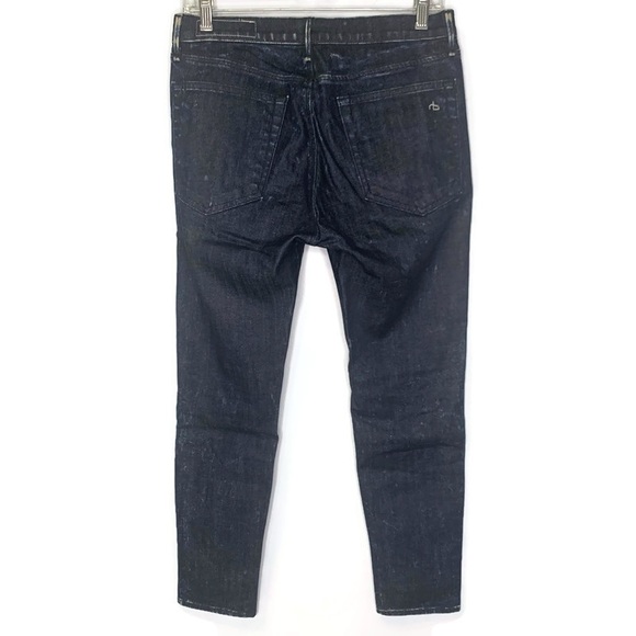 Rag & Bone Women’s Indigo Ice Dash Trousers Cropped Jeans Size 25 - Picture 5 of 14